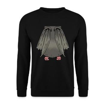 Halloween Bat Costume - Unisex Sweatshirt - black - Front - Alina (178cm) & Michal (187cm)