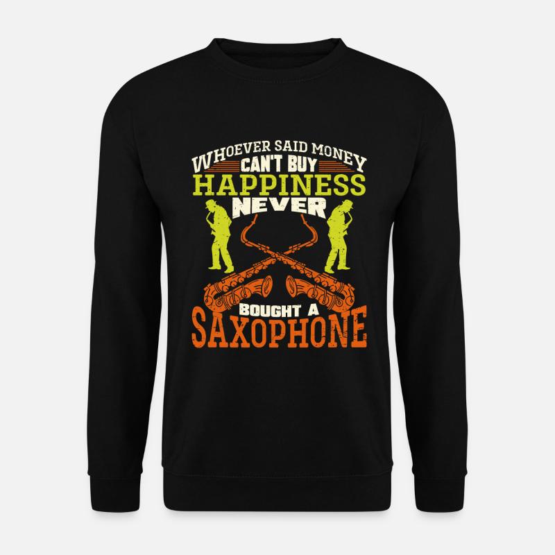 Saxophon Saxophonist - Unisex Pullover - Schwarz