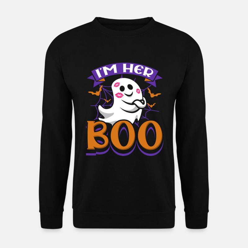 Im Her Boo Couple Spooky Halloween Ghost Boyfriend - Unisex Pullover - Schwarz