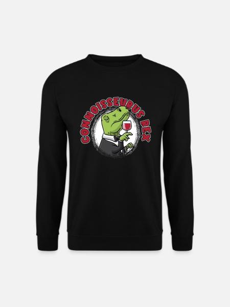 Connoisseurus Rex Winemaker Dinosaur - Unisex Sweatshirt - black
