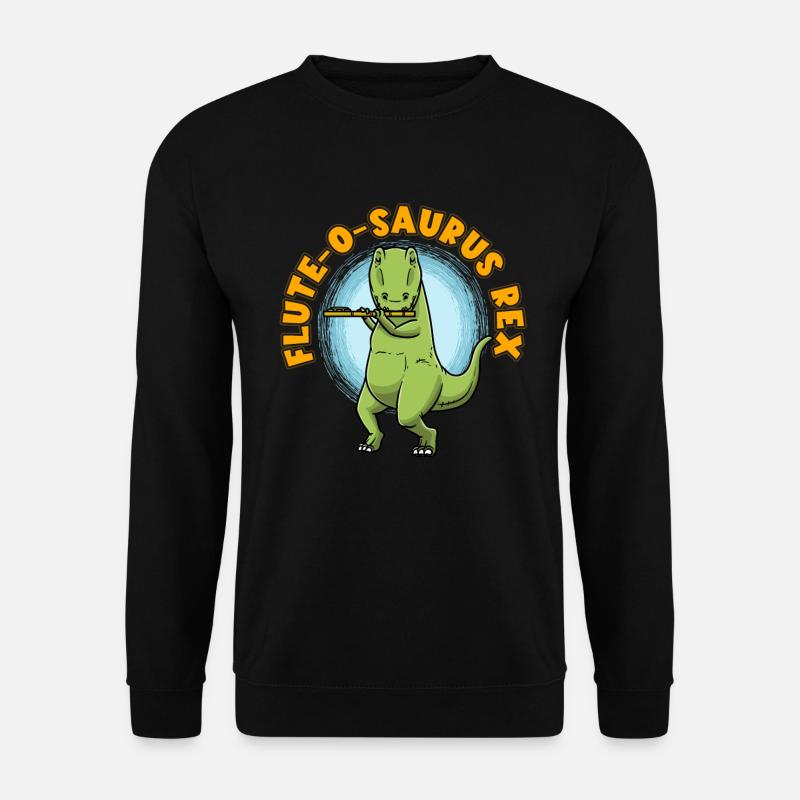 Flûte-o-saurus Rex T-Rex Flûte dinosaure - Sweat-shirt Unisexe - noir
