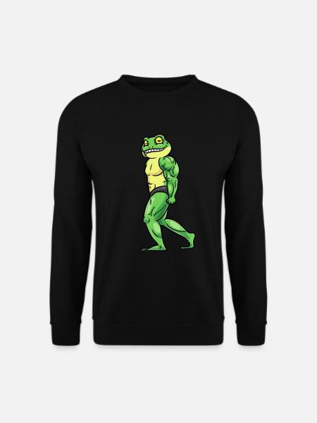 Frog Fitness Gym Motivation - Unisex Sweatshirt - black