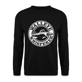 Pikeperch Whisperer - Sweat-shirt Unisexe - noir - Devant - Alina (178cm) & Michal (187cm)