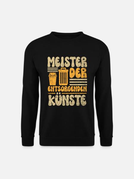 Müll Müllwagenfahrer Recycling Müllmänner Müllmann - Unisex Pullover - Schwarz