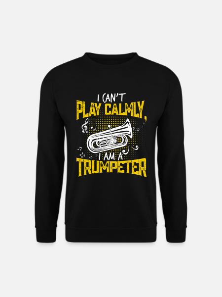 Trompete Trompeter Trompetenspieler - Unisex Pullover - Schwarz
