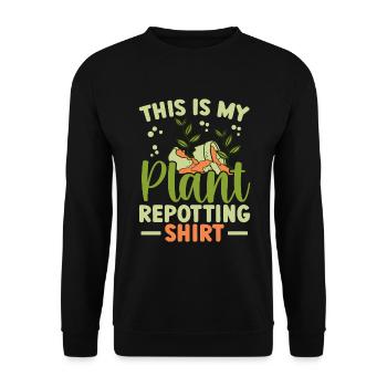 Plant Lovers Gardening Garden Gardeners - Unisex Sweatshirt - black - Front - Alina (178cm) & Michal (187cm)