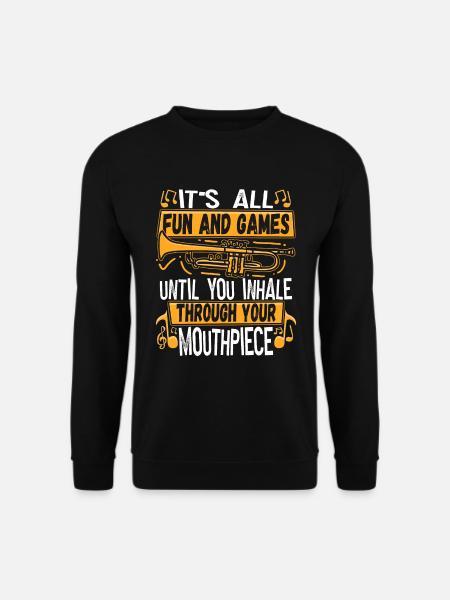 Trompettiste Trompette Instrument Cuivres Musique - Sweat-shirt Unisexe - noir