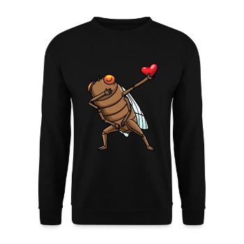 Dabbing Cigale Entomologie Entomologie des insectes Entomologiste - Sweat-shirt Unisexe - noir - Devant - Alina (178cm) & Michal (187cm)
