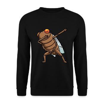 Dabbing Cigale Entomologie Entomologie des insectes Entomologiste - Sweat-shirt Unisexe - noir - Devant - Alina (178cm) & Michal (187cm)