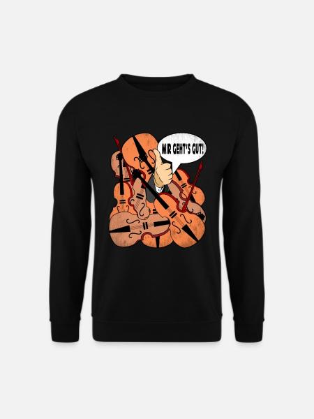 Cello Instrument Musiker Cellist Lustig - Unisex Pullover - Schwarz