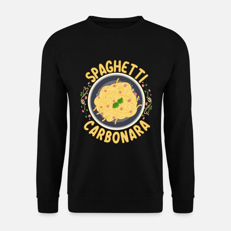 Spaghetti Carbonara | Pasta lovers cooks - Unisex Sweatshirt - black