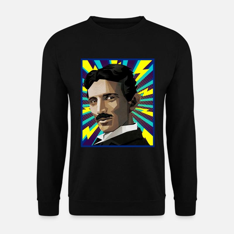 Nicola Tesla popart - Unisex Sweatshirt - black