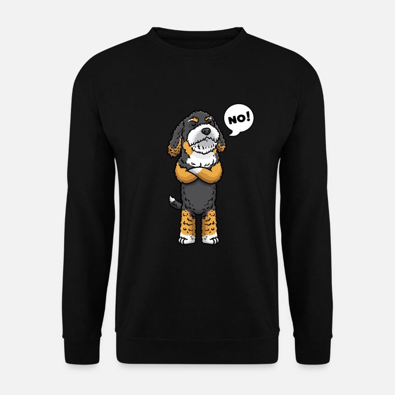 Bernedoodle dog stubborn - Unisex Sweatshirt - black