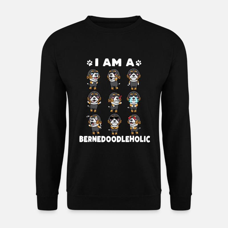 Bernedoodle Bernedoodle Bernedoodleholic - Sweat-shirt Unisexe - noir