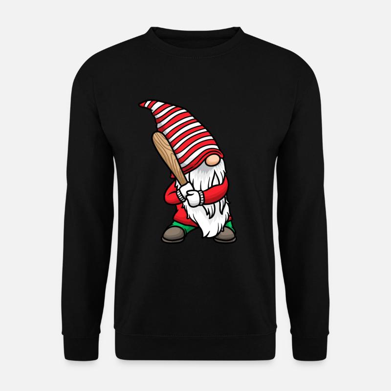 Weihnachtswichtel Weihnachten Baseball - Unisex Pullover - Schwarz