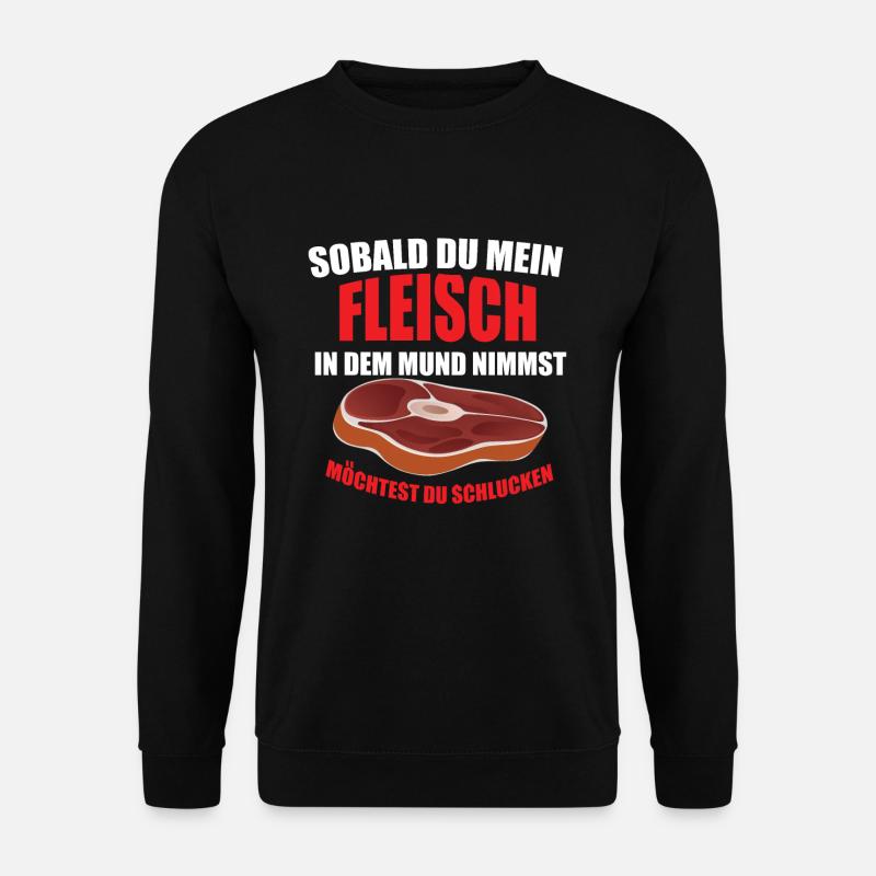 Fleischer Metzger Zerleger Schlachter Fleisch - Unisex Pullover - Schwarz