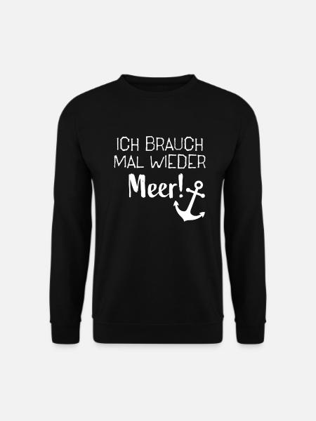 Anker Maritime Meer Segeln - Unisex Pullover - Schwarz
