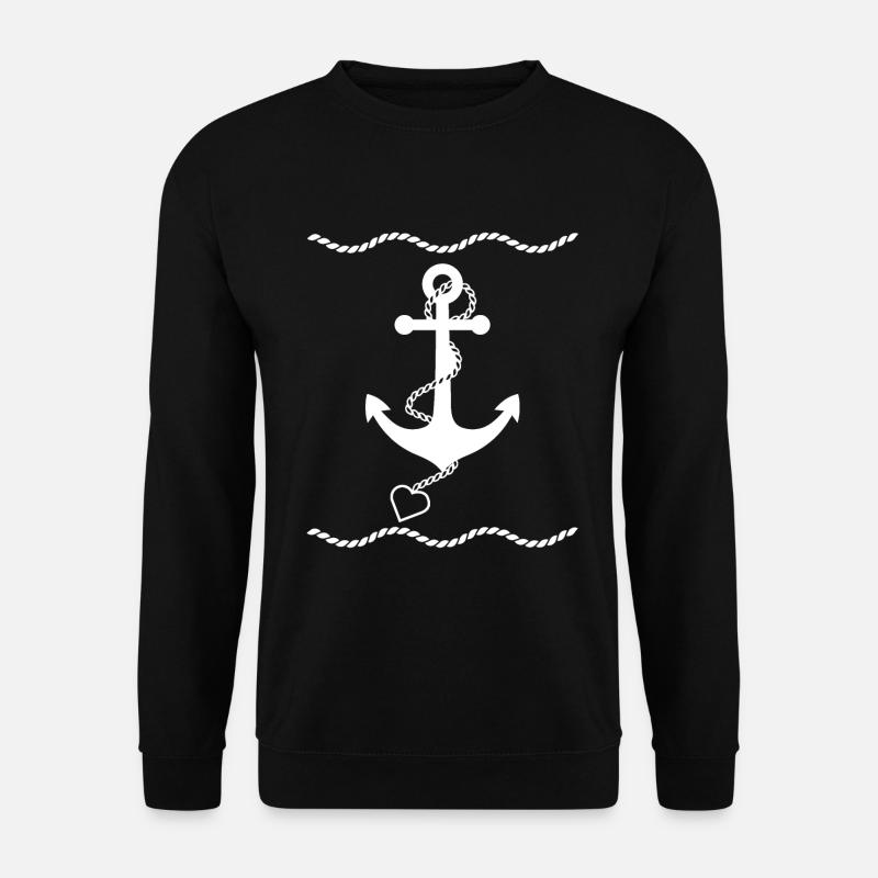 Anker Maritime Meer Segeln - Unisex Pullover - Schwarz