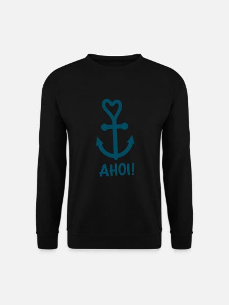 Anker Maritime Meer Segeln - Unisex Pullover - Schwarz