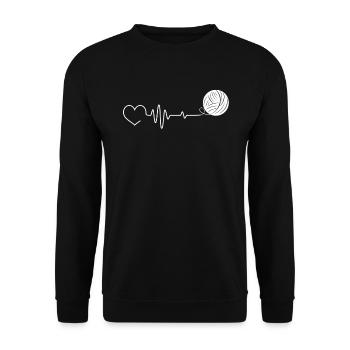 Tricot Tricot Crochet Tricoteur - Sweat-shirt Unisexe - noir - Devant - Alina (178cm) & Michal (187cm)