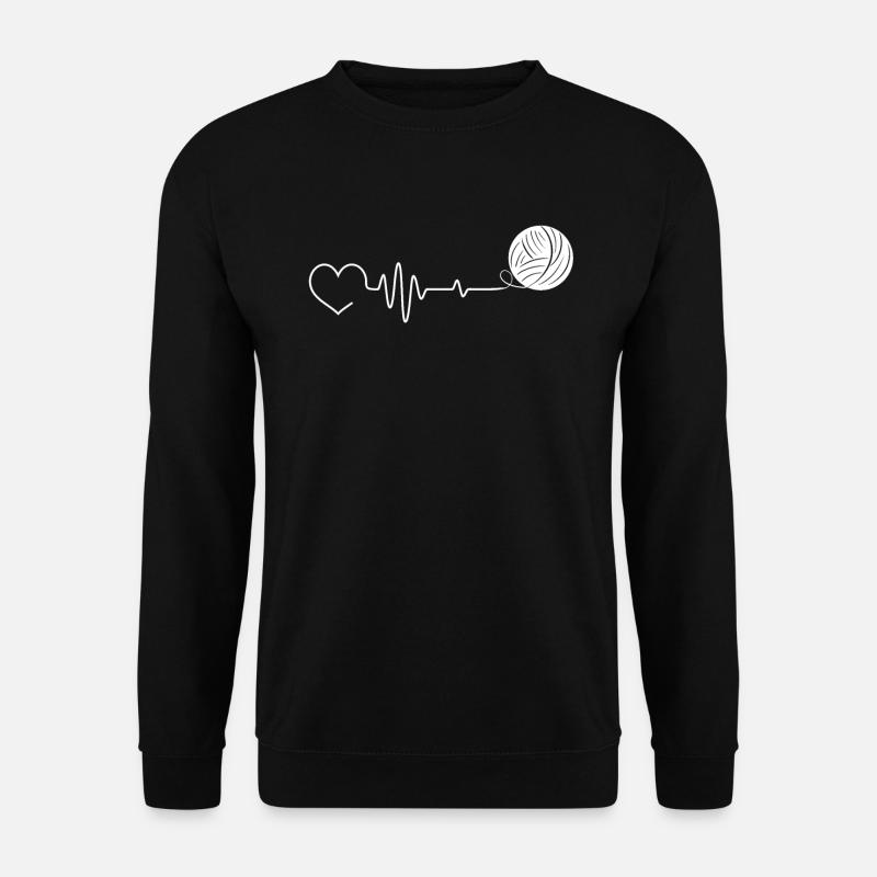 Knitting Crochet Knitter - Unisex Sweatshirt - black
