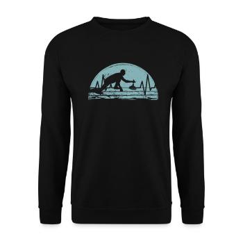 Curling Curling - Sweat-shirt Unisexe - noir - Devant - Alina (178cm) & Michal (187cm)