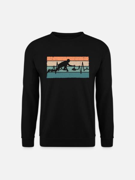Eisstock Stockschiessen Eisstockschießen - Unisex Pullover - Schwarz