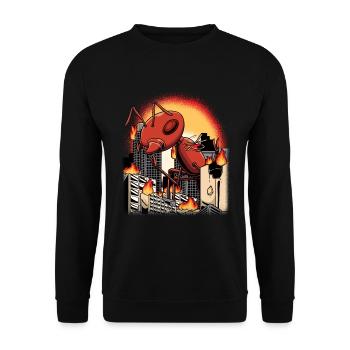 Fire ant Red ant - Unisex Sweatshirt - black - Front - Alina (178cm) & Michal (187cm)