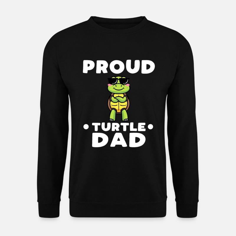 Proud turtle daddy - Unisex Sweatshirt - black