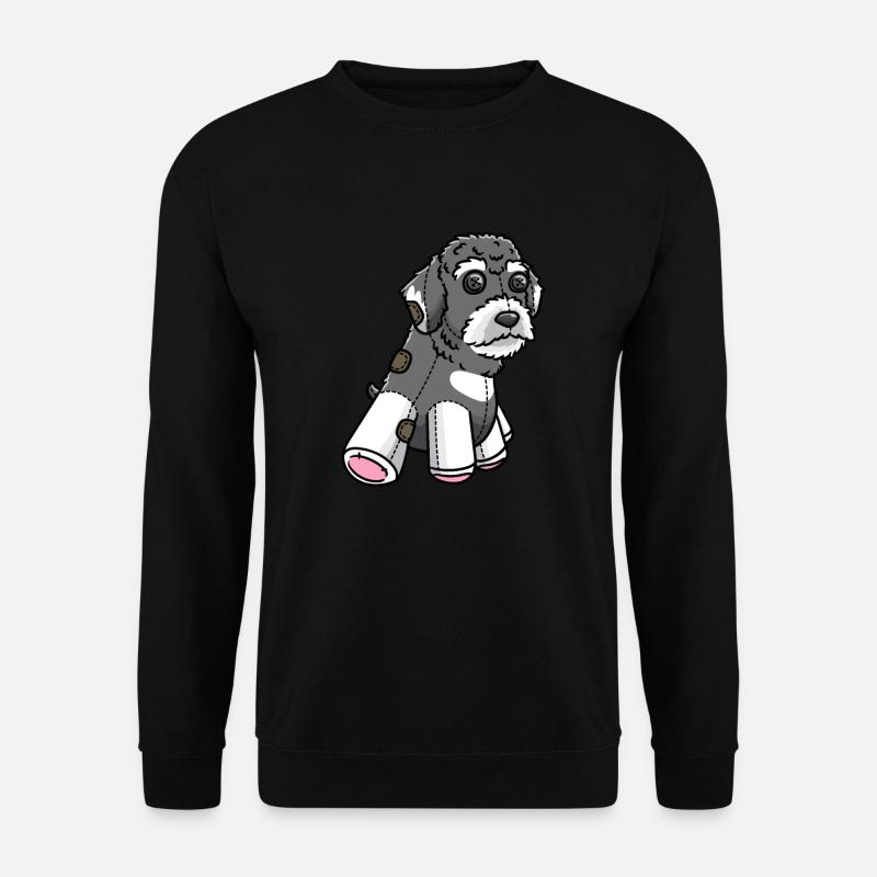 Schnoodle Hund Kuscheltier - Unisex Pullover - Schwarz