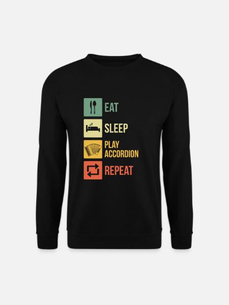 Accordion Styrian Harmonica Accordion - Unisex Sweatshirt - black