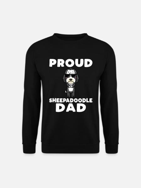 Sheepadoodle Dog - Unisex Sweatshirt - black