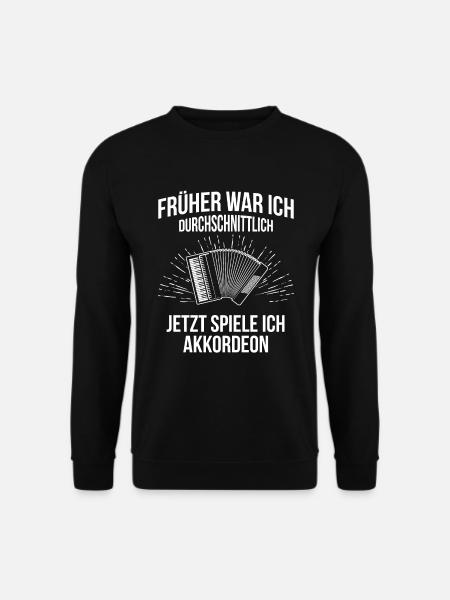Ziehharmonika Steirische Harmonika Akkordeon - Unisex Pullover - Schwarz