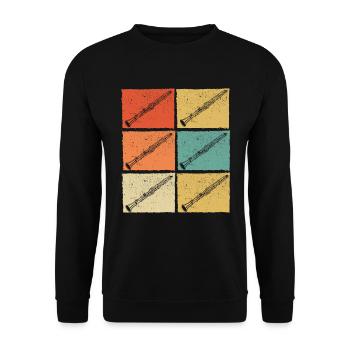 Clarinette Clarinettiste Clarinettiste - Sweat-shirt Unisexe - noir - Devant - Alina (178cm) & Michal (187cm)