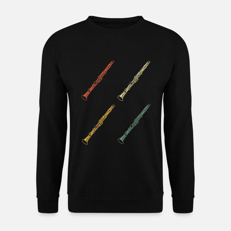 Klarinette Klarinettenspieler Klarinettist - Unisex Pullover - Schwarz