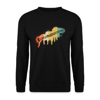 Clarinette Clarinettiste Clarinettiste - Sweat-shirt Unisexe - noir - Devant - Alina (178cm) & Michal (187cm)
