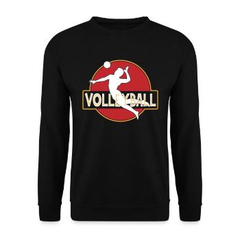 Volleyball | de volleyball de plage Les couleurs peuvent être changées - Sweat-shirt Unisexe - noir - Devant - Alina (178cm) & Michal (187cm)