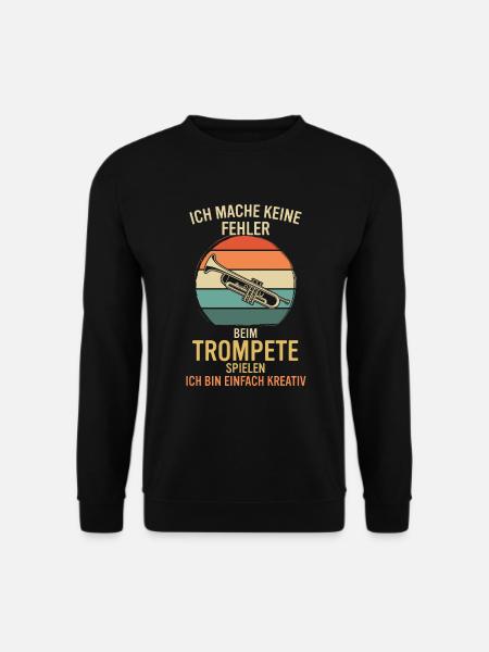 Trompete Trompetenspieler Trompeter - Unisex Pullover - Schwarz