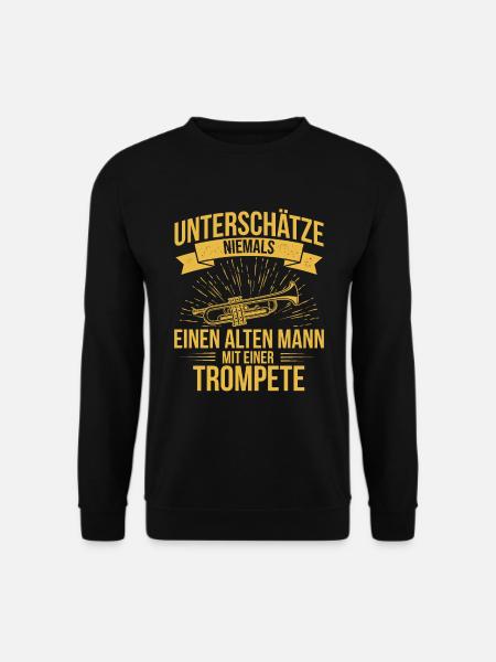 Trompete Trompetenspieler Trompeter - Unisex Pullover - Schwarz