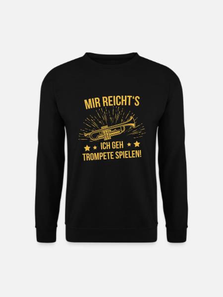Trompete Trompetenspieler Trompeter - Unisex Pullover - Schwarz