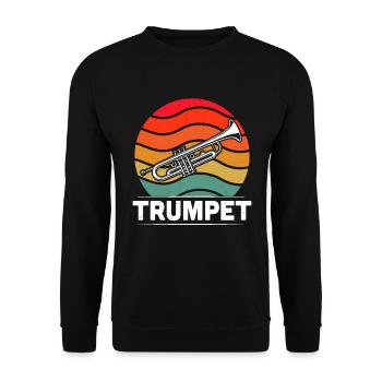 Trompettiste trompettiste Trompettiste - Sweat-shirt Unisexe - noir - Devant - Alina (178cm) & Michal (187cm)