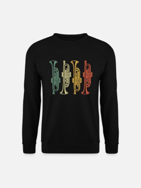 Trompete Trompetenspieler Trompeter - Unisex Pullover - Schwarz