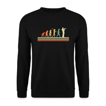 Trompettiste trompettiste Trompettiste - Sweat-shirt Unisexe - noir - Devant - Alina (178cm) & Michal (187cm)
