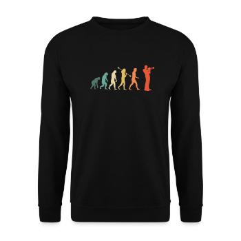 Trumpet Trumpet Player Trumpeter - Unisex Sweatshirt - black - Front - Alina (178cm) & Michal (187cm)
