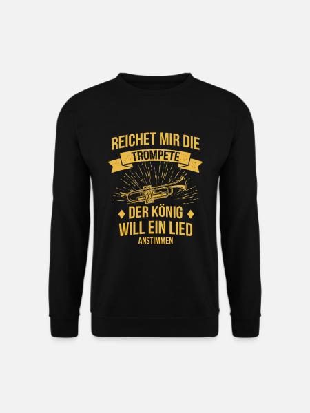 Trompete Trompetenspieler Trompeter - Unisex Pullover - Schwarz