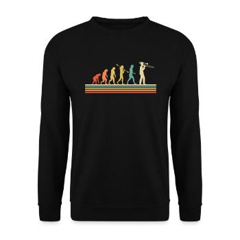 Trombone Joueur de trombone Tromboniste - Sweat-shirt Unisexe - noir - Devant - Alina (178cm) & Michal (187cm)