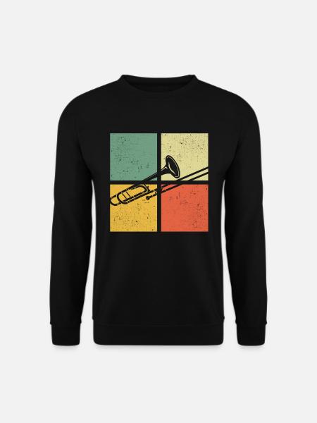 Posaune Posaunenspieler Posaunist - Unisex Pullover - Schwarz