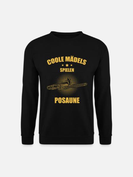 Posaune Posaunenspieler Posaunist - Unisex Pullover - Schwarz
