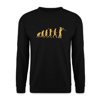 Trombone Joueur de trombone Tromboniste - Sweat-shirt Unisexe - noir - Devant - Alina (178cm) & Michal (187cm)
