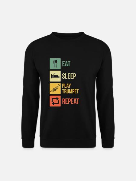 Trompete Trompetenspieler Trompeter - Unisex Pullover - Schwarz